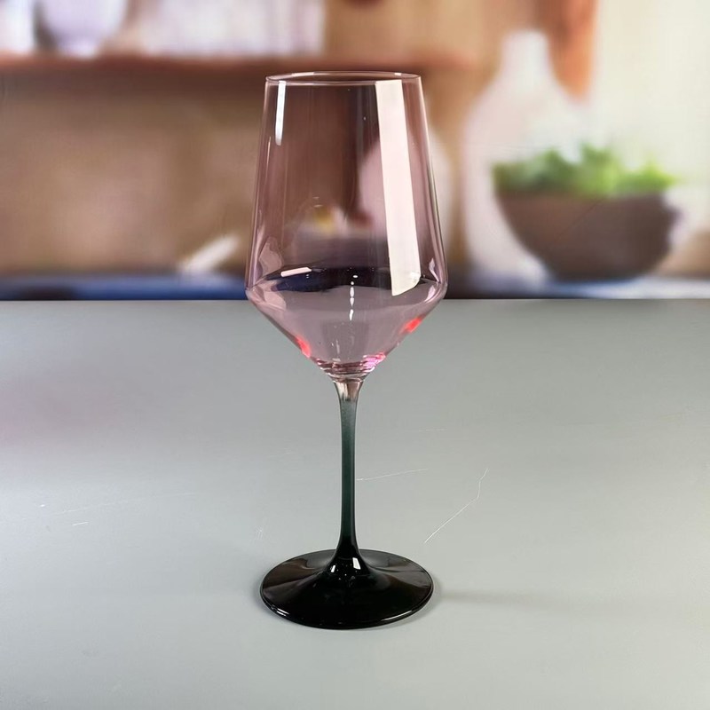 Kalite Hand-blow Color Gradient Wine Glass Set High Quality Crystal Wine Glass For Gift For Weeding Fabrika