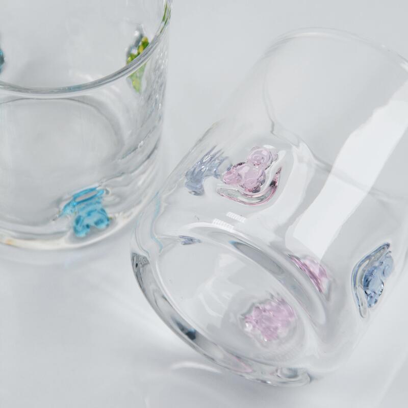 Kalite El Yapımı Üfleme Gummy Bear İkonlu Cam, Sevimli Renkli Ayıcıkla 400ml Şeffaf Kupa, Çocuklar ve Yetişkinler İçin Eğlenceli Viski Meyve Suyu Bardağı, Sevimli Bar Eşyası Hediyesi Fabrika