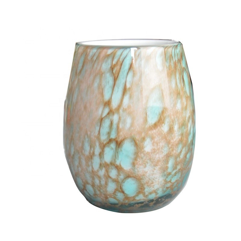 Kalite Turquoise Solid Color Votive Glass Candle Holders Fabrika