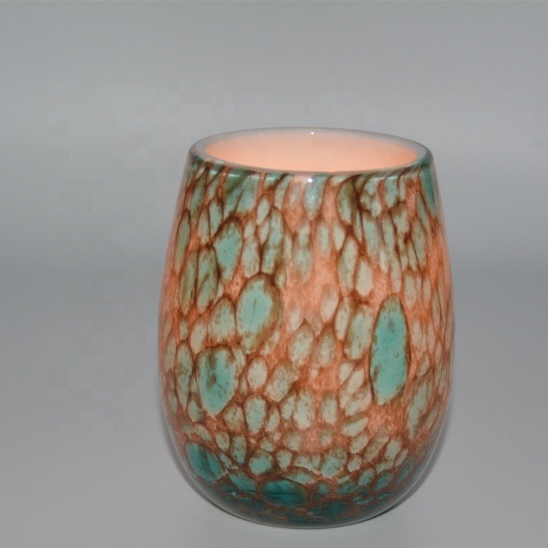 Kalite Turquoise Solid Color Votive Glass Candle Holders Fabrika
