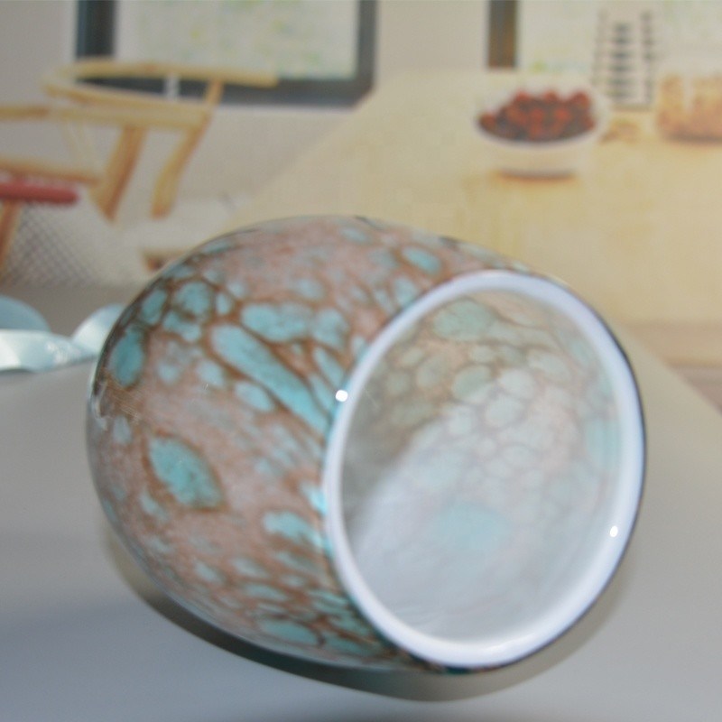 Kalite Turquoise Solid Color Votive Glass Candle Holders Fabrika