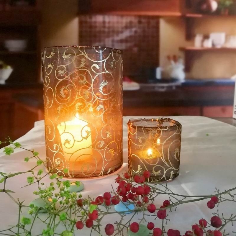 Kalite Decorative Handmade Silk Sleeve Coat Cylinder Candle Holders Fabrika