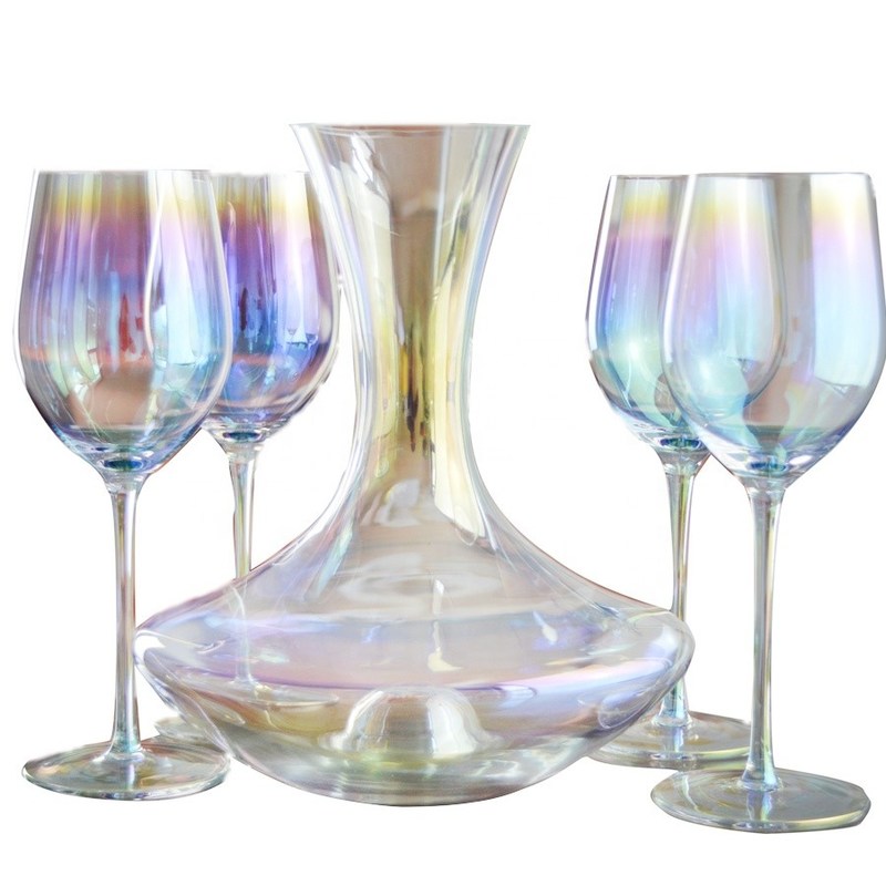 Kalite Hand Blown Crystal Wine Glass Set Fabrika