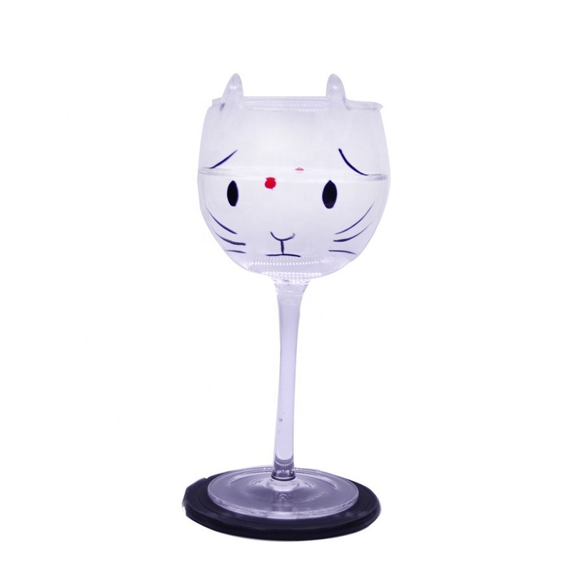 Kalite Cat Shaped 400ml Crystal Balloon 14 Oz Wine Glasses Fabrika