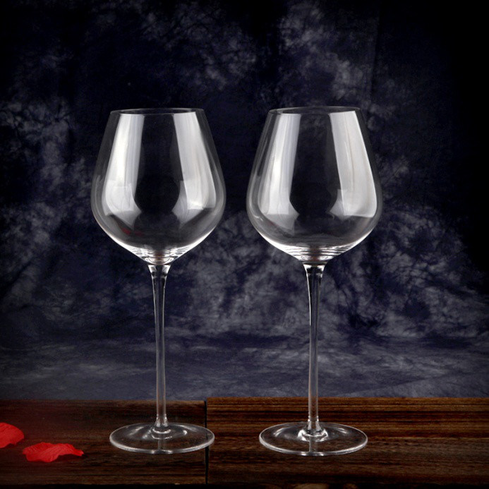 Kalite Hand Blowned Thin Wall Lead Free Crystal Wine Glass Fabrika