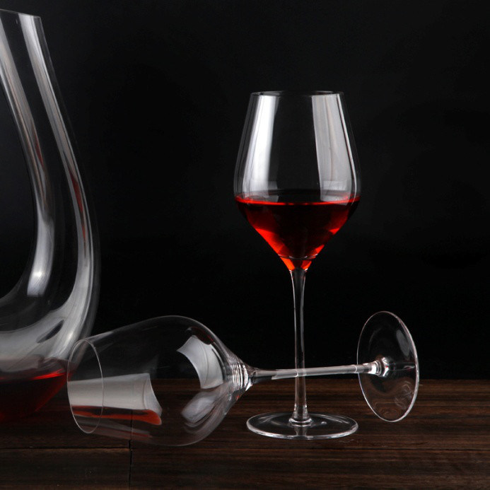 Kalite Hand Blowned Thin Wall Lead Free Crystal Wine Glass Fabrika