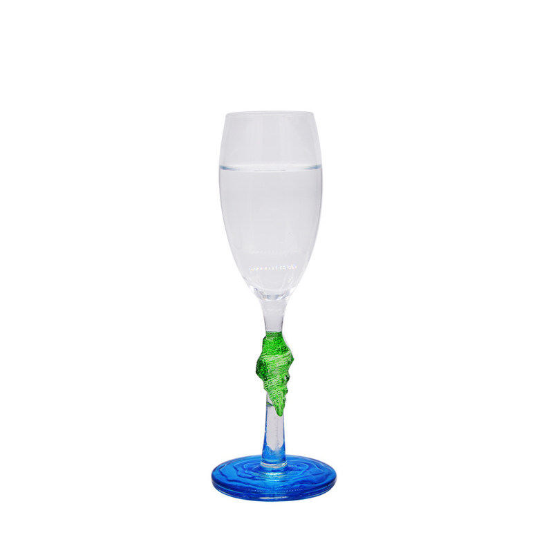 Kalite Creative Sea Animal Stem Crystal Wine Glass For Summer Holiday Fabrika