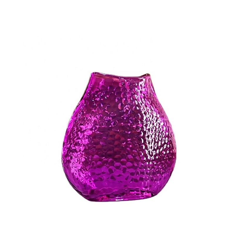 Kalite Home Decoration 8" Fish Style Vintage Pink Glass Vase Fabrika