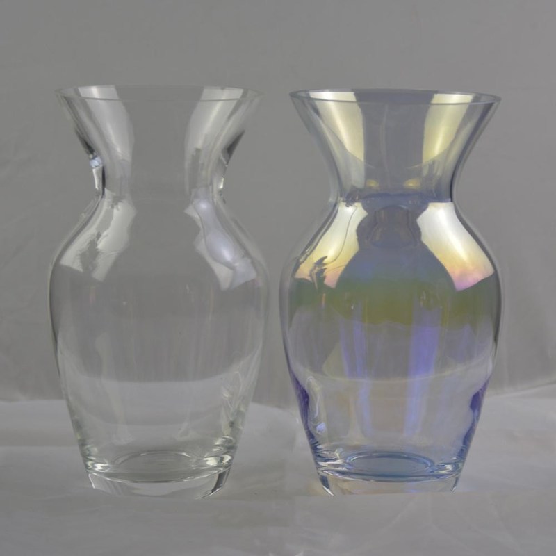 Kalite Customize Irridescent Decorative Glass Vase For Home Fabrika