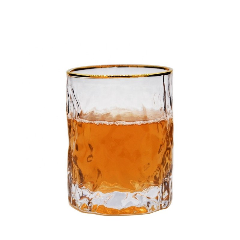 Kalite Creative Embossed Stump Whiskey Glasses , Engraved Whiskey Glasses Fabrika