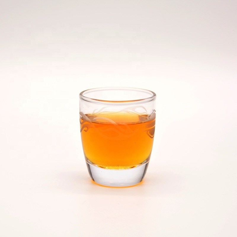 Kalite Platinum 50ml Unique Shot Glasses With Branded Decal Logo Fabrika