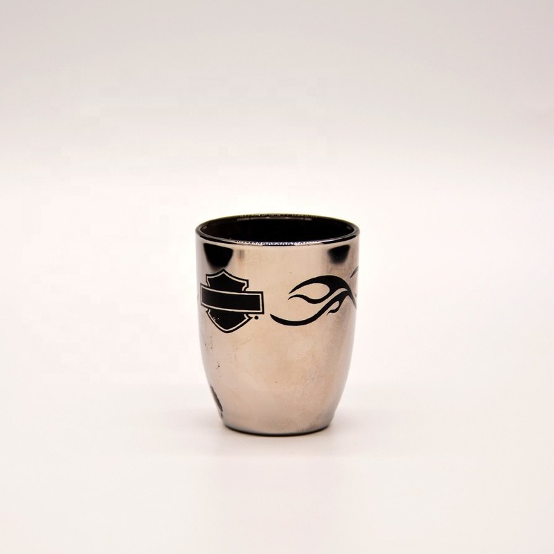 Kalite Platinum 50ml Unique Shot Glasses With Branded Decal Logo Fabrika