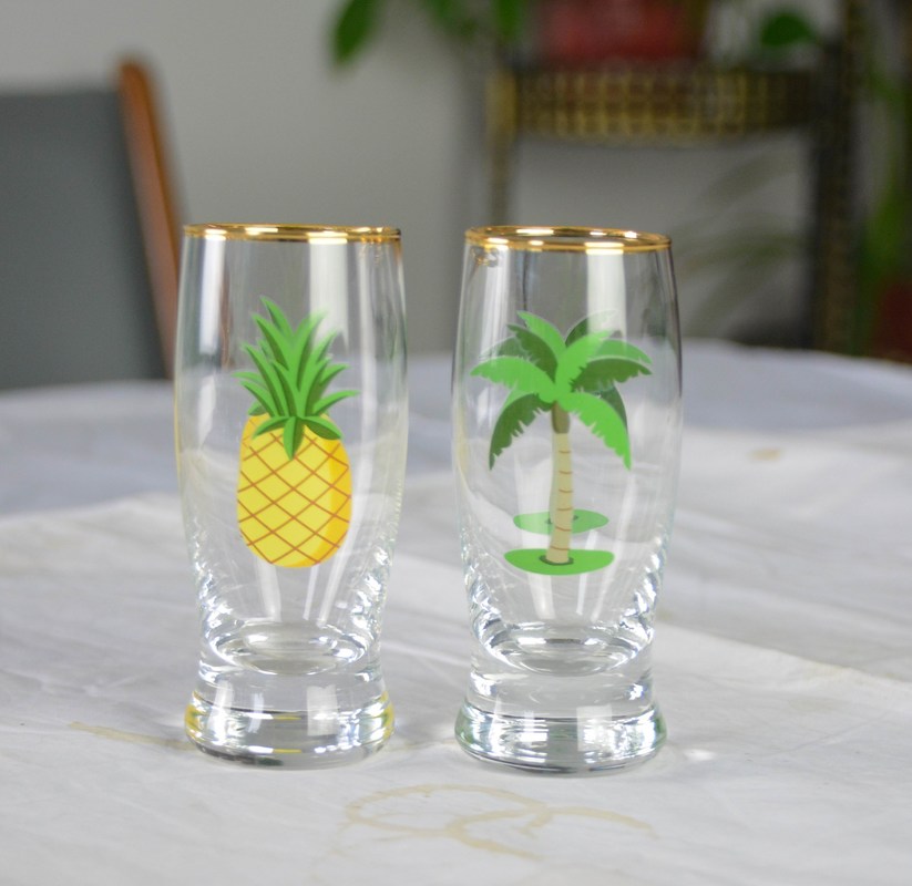 Kalite Color Decal Printed Unique Shot Glasses Fabrika