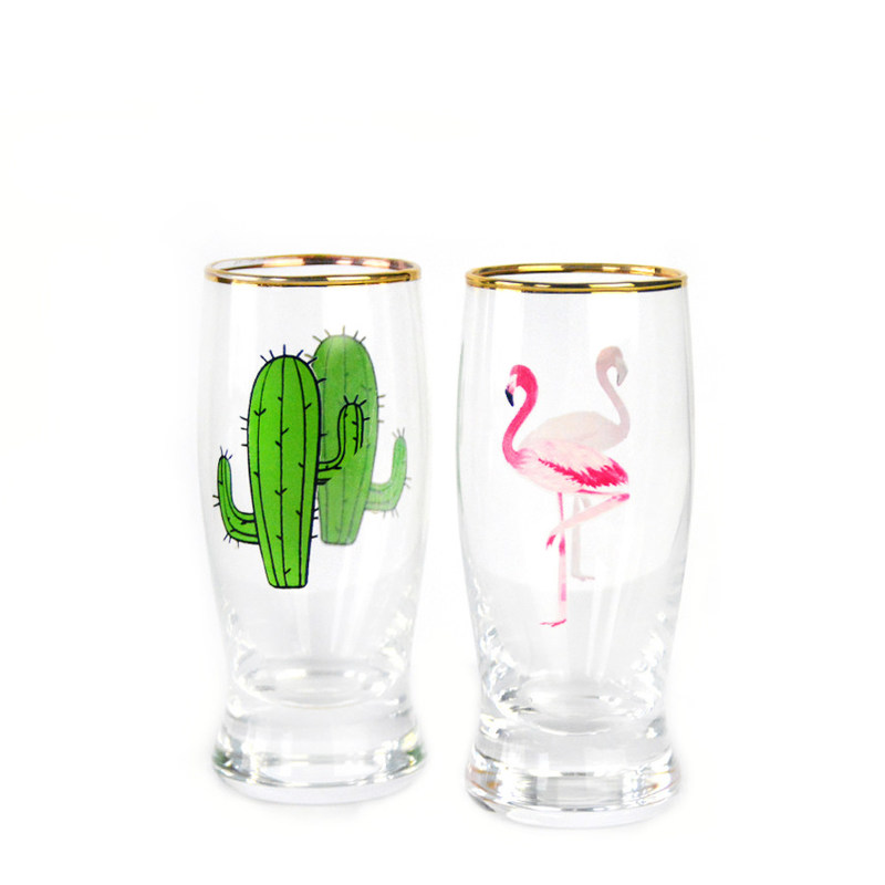 Kalite Color Decal Printed Unique Shot Glasses Fabrika