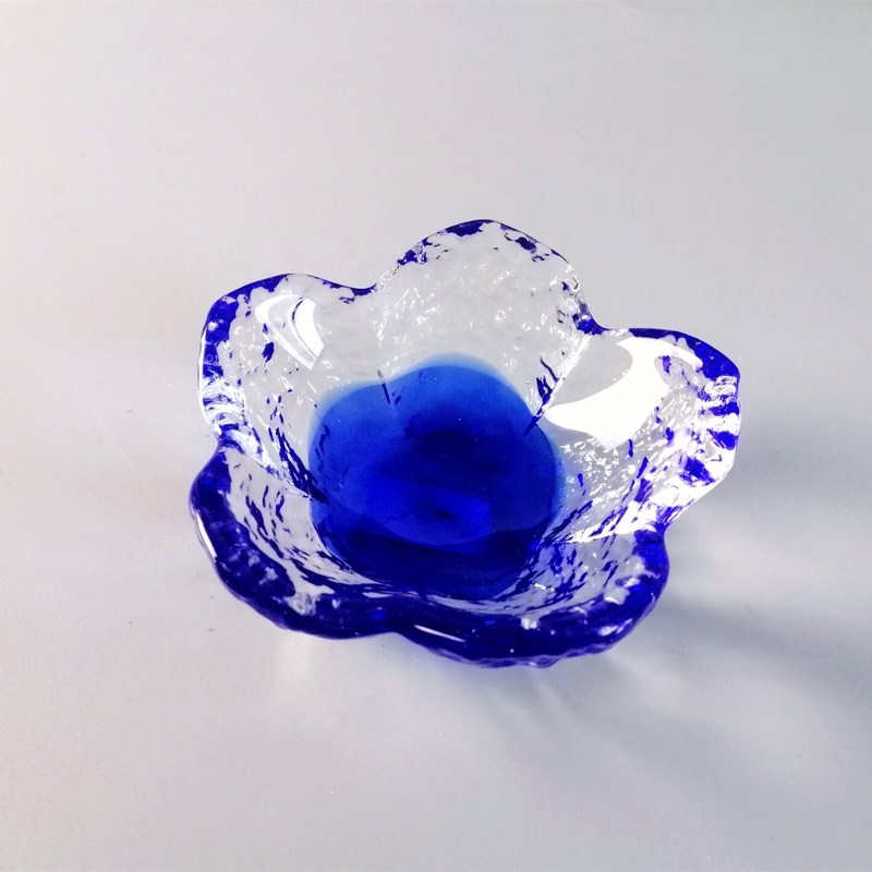 Kalite Ins Cherry Blossom Glass Sauce Plates For Dinner Table Fabrika