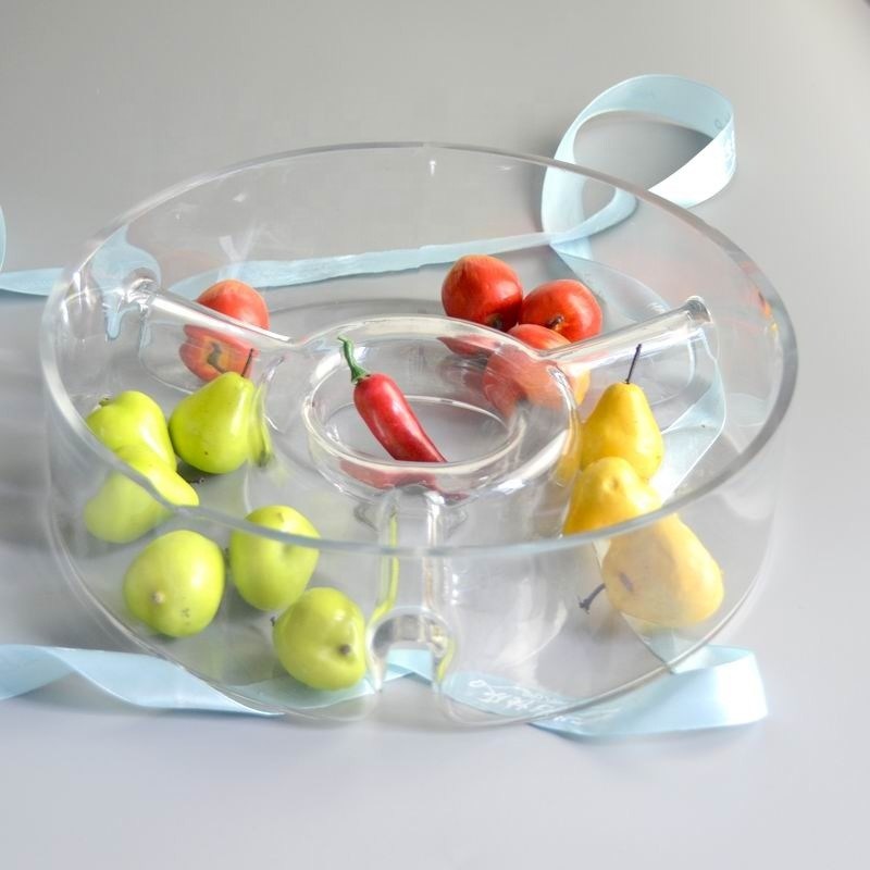 Kalite Handmade Glass Fruit Plate Fabrika