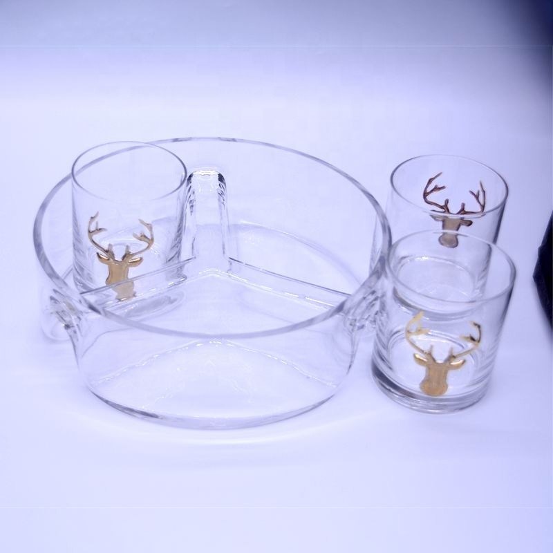 Kalite Handmade Glass Fruit Plate Fabrika