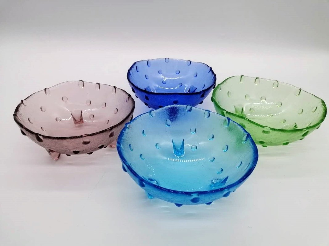 Kalite Unique 3 Feet Glass Charger Plates For Fruit And Dessert Fabrika