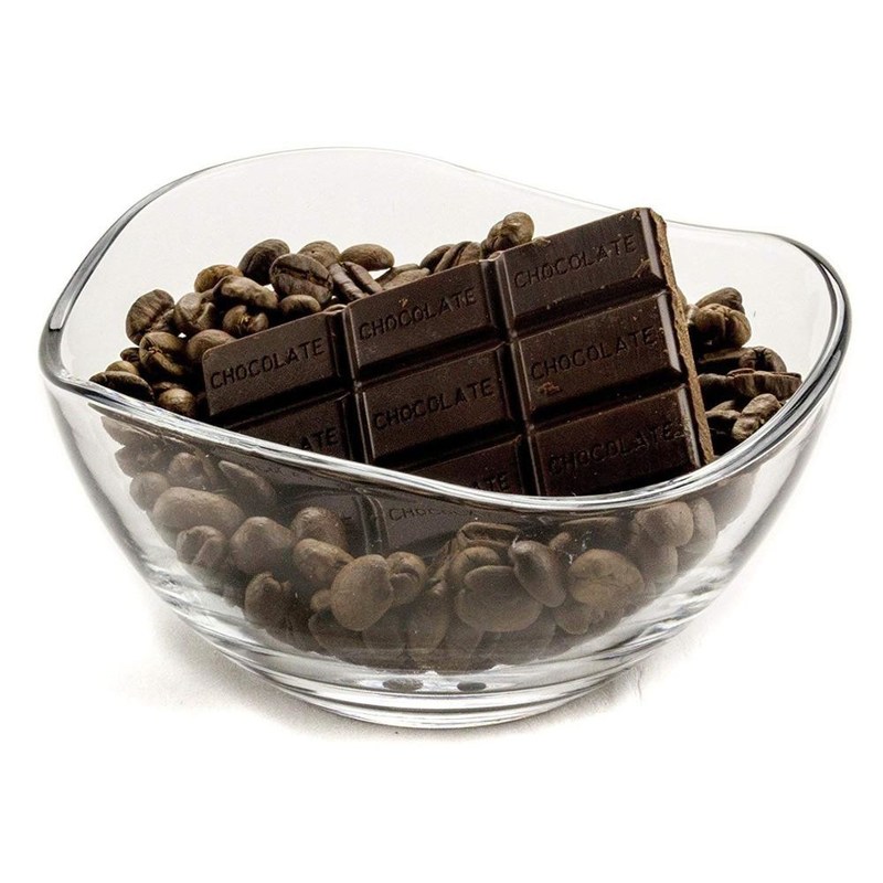 Kalite Transparent Durable Wave Rim Glass Charger Plates , Fruit Salad Glass Bowl Fabrika