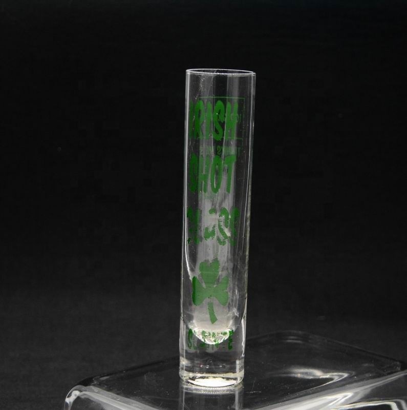 Kalite Long Sparkling Crystal Cocktail Glasses With Color Decal Fabrika