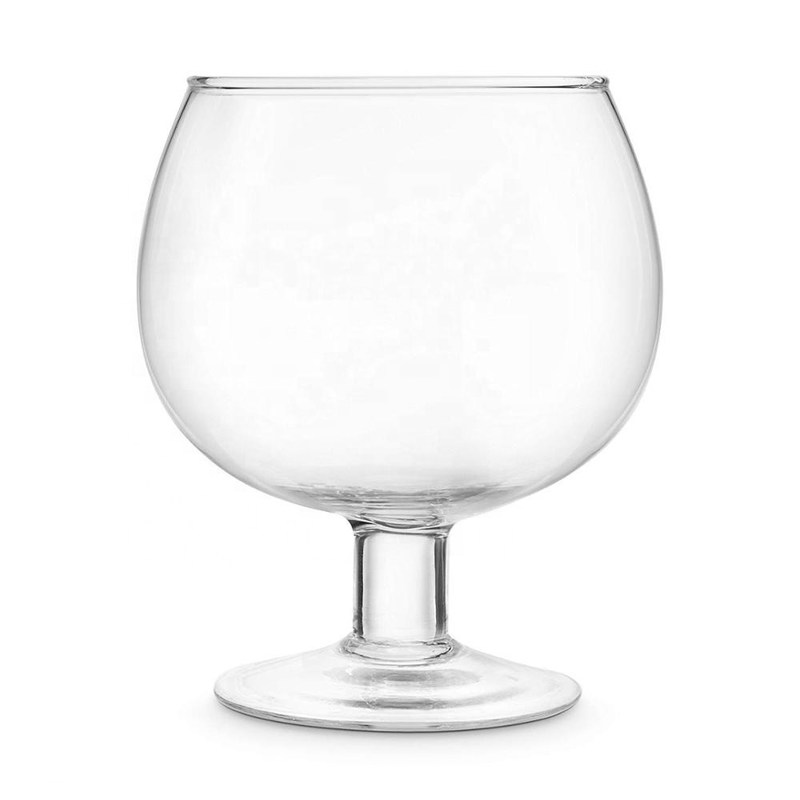 Kalite Handblown Giant Crystal Cocktail Glasses With Logo Decal Fabrika