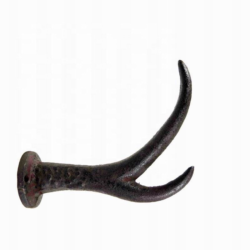 Kalite Deer Antler Cast Iron Wall Hooks Cast Iron Crafts Rust Fabrika