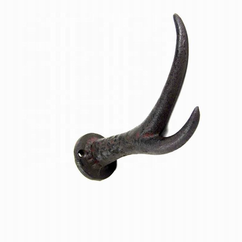 Kalite Deer Antler Cast Iron Wall Hooks Cast Iron Crafts Rust Fabrika