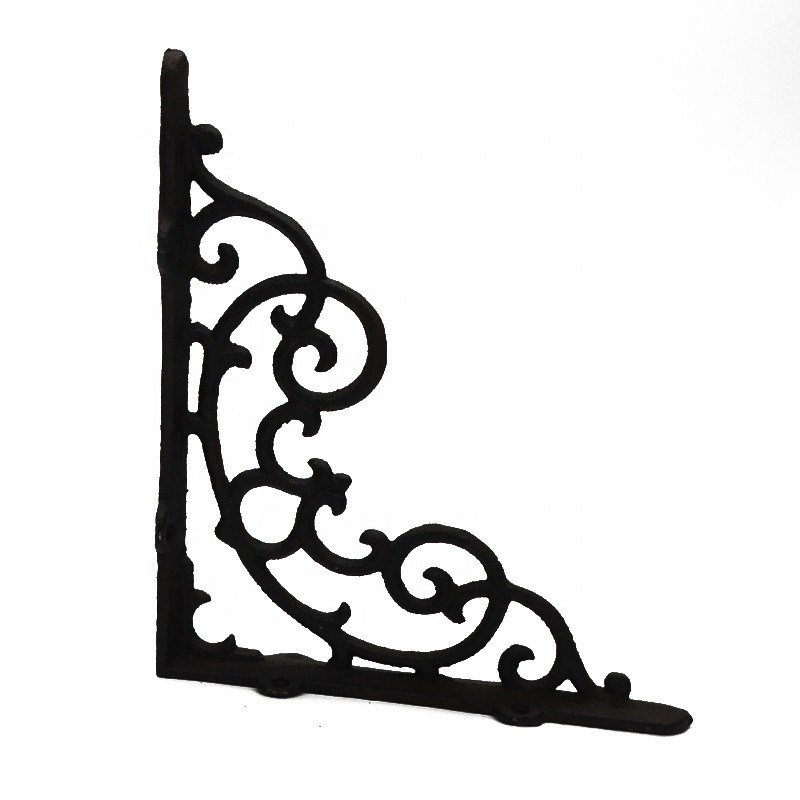 Kalite Vintage Classic Pattern Cast Iron Shelf Bracket For Shop Fabrika
