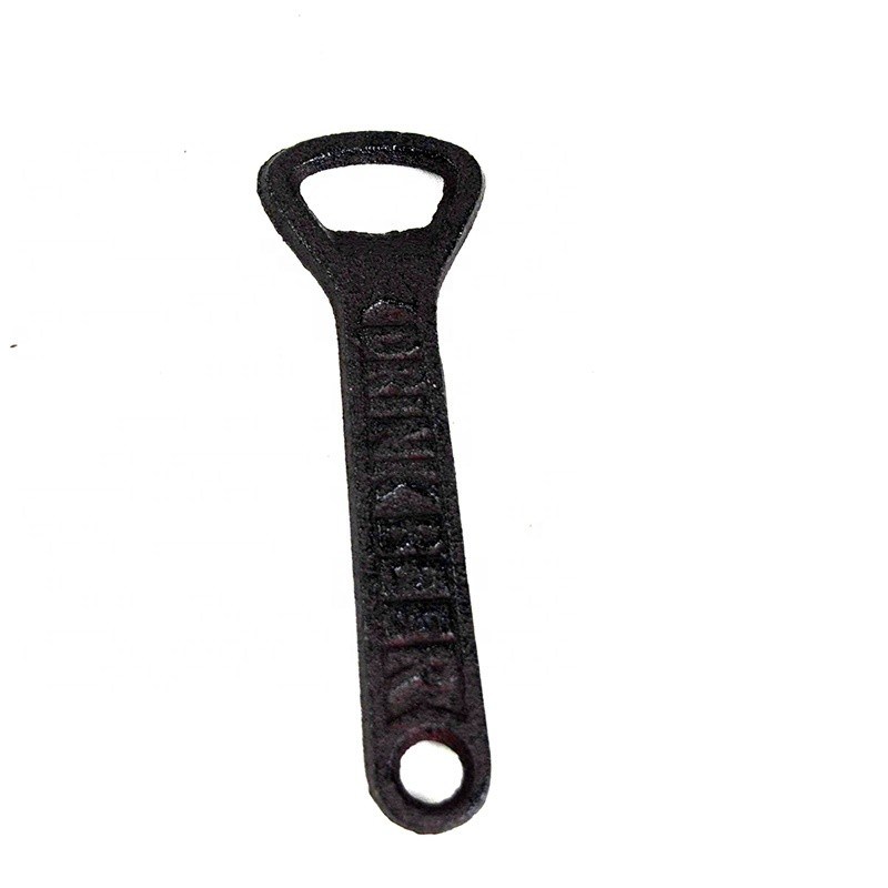 Kalite Exquisite Rustic Metal Bottle Opener Cast Iron Crafts Fabrika