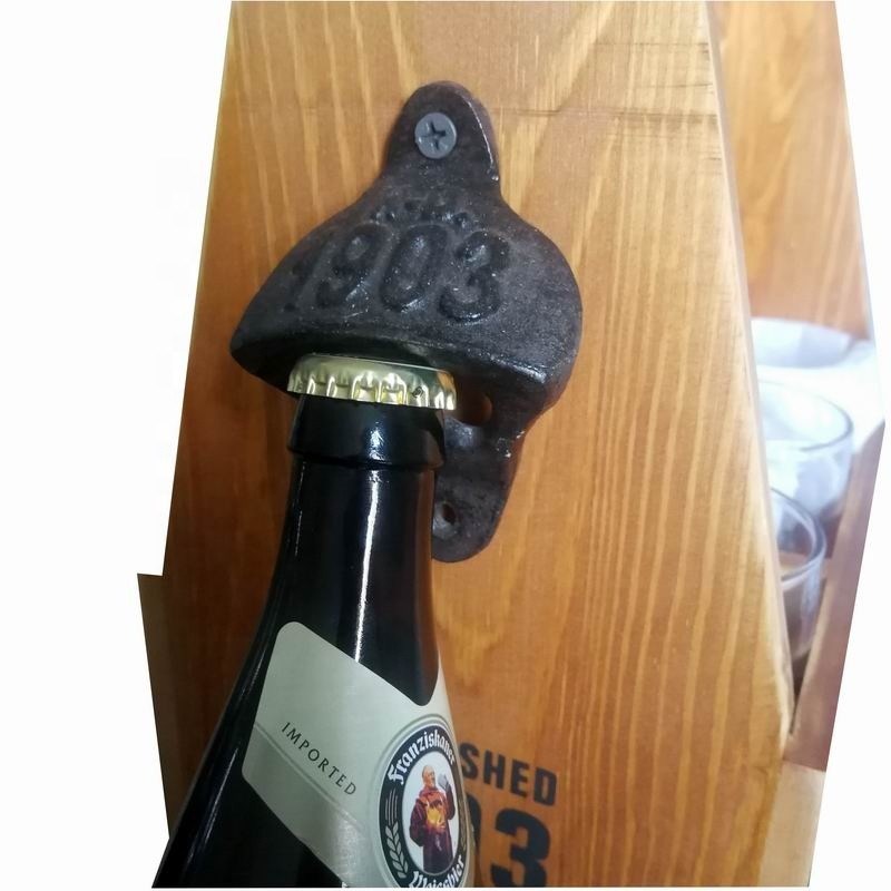 Kalite Wall Mount Iron Bottle Opener Cast Iron Crafts For Bar Club Fabrika