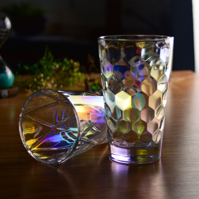 Kalite Iridescent Honeycomb Tumbler Drinking Glasses For Bar Fabrika