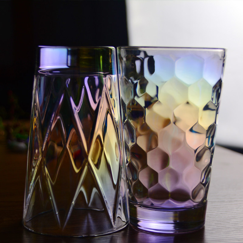 Kalite Iridescent Honeycomb Tumbler Drinking Glasses For Bar Fabrika