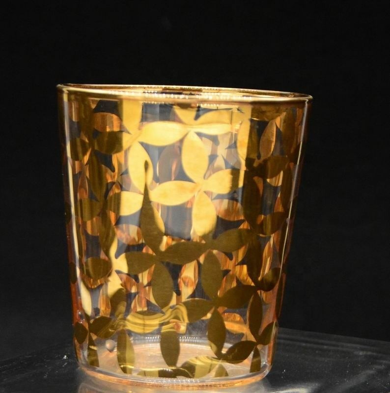 Kalite Gold Print High End Stemless Wine Glass Tumbler , Crystal Highball Glasses Fabrika