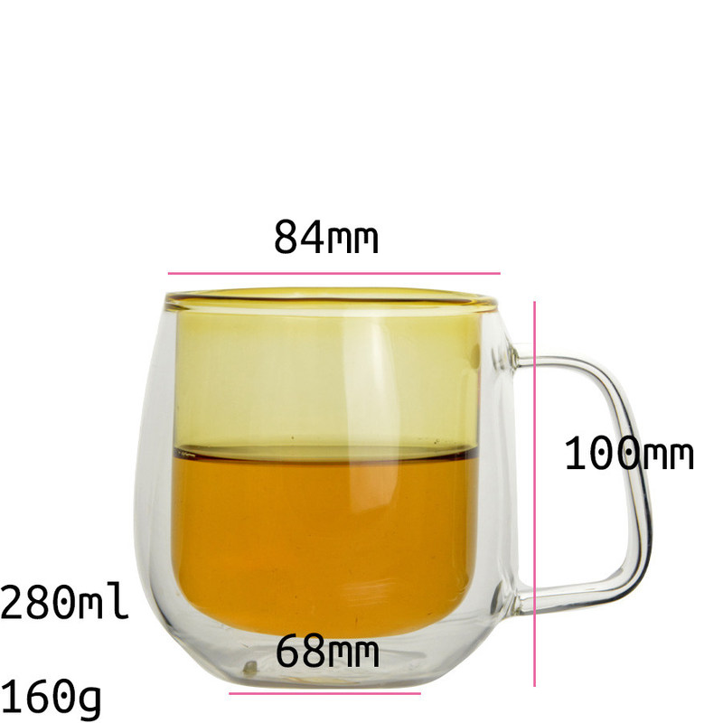Kalite Large Capacity Double Layer Tumbler Drinking Glasses Fabrika