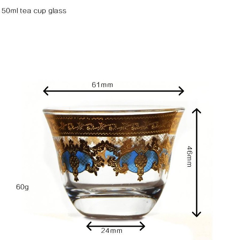 Kalite High End Luxury Gold Decal Decorated Tumbler Drinking Glasses Fabrika
