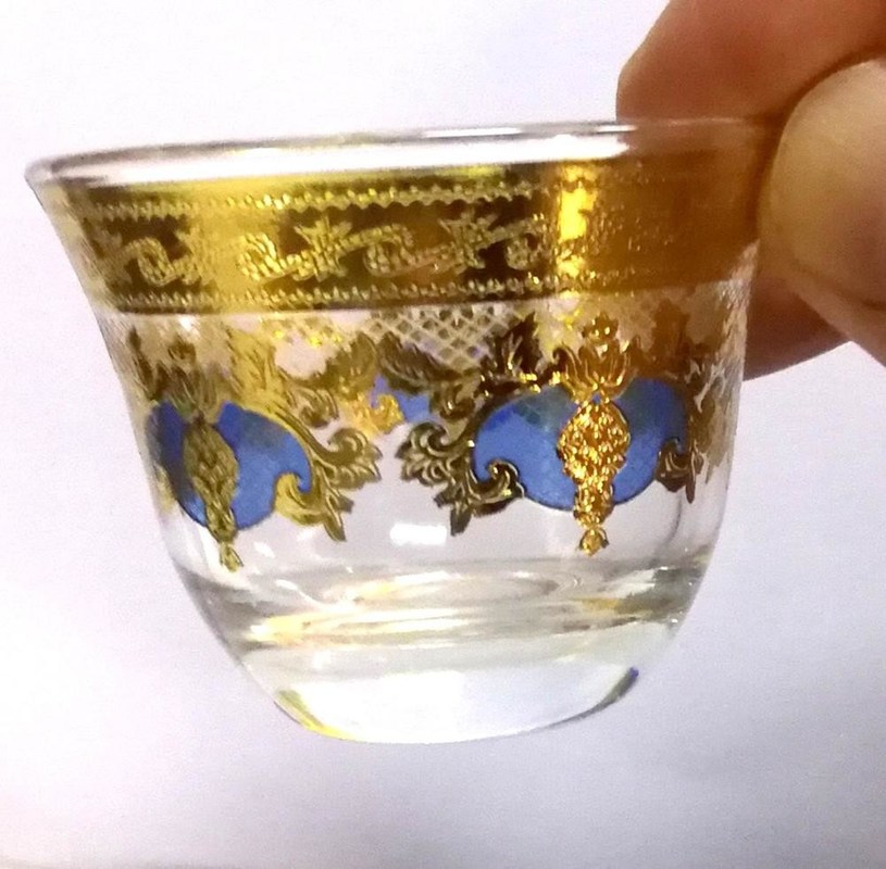 Kalite High End Luxury Gold Decal Decorated Tumbler Drinking Glasses Fabrika