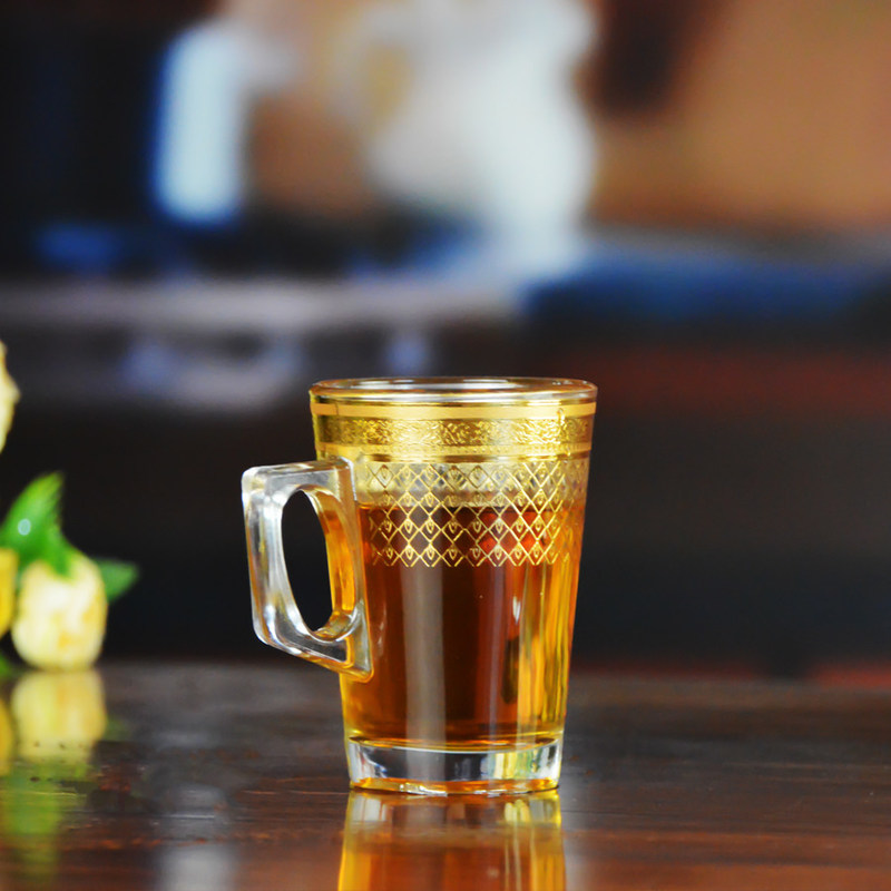 Kalite Golden Decorated Gold Decal Tumbler Drinking Glasses Fabrika