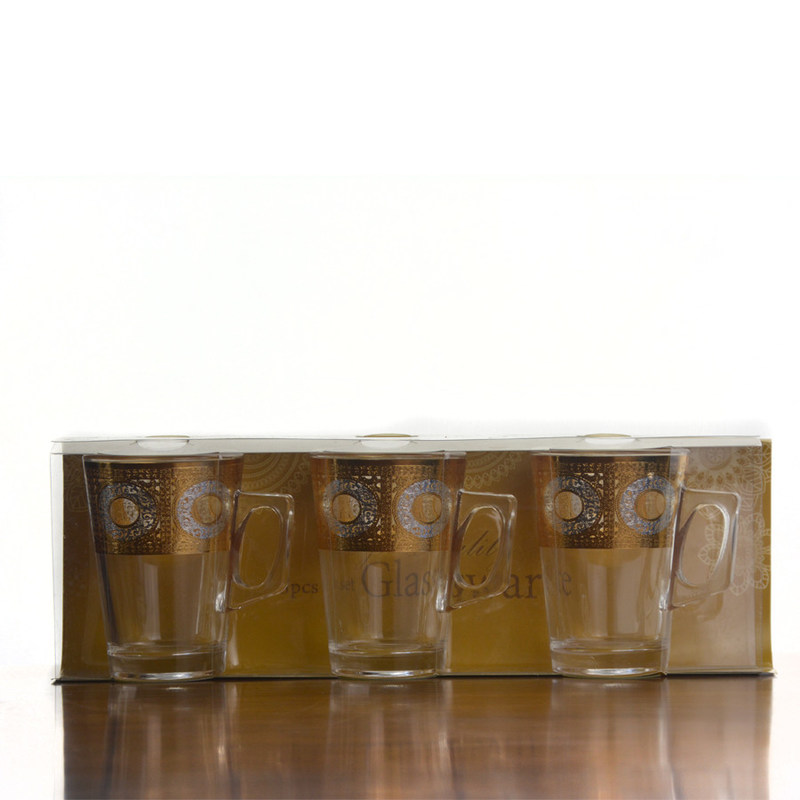 Kalite Golden Decorated Gold Decal Tumbler Drinking Glasses Fabrika