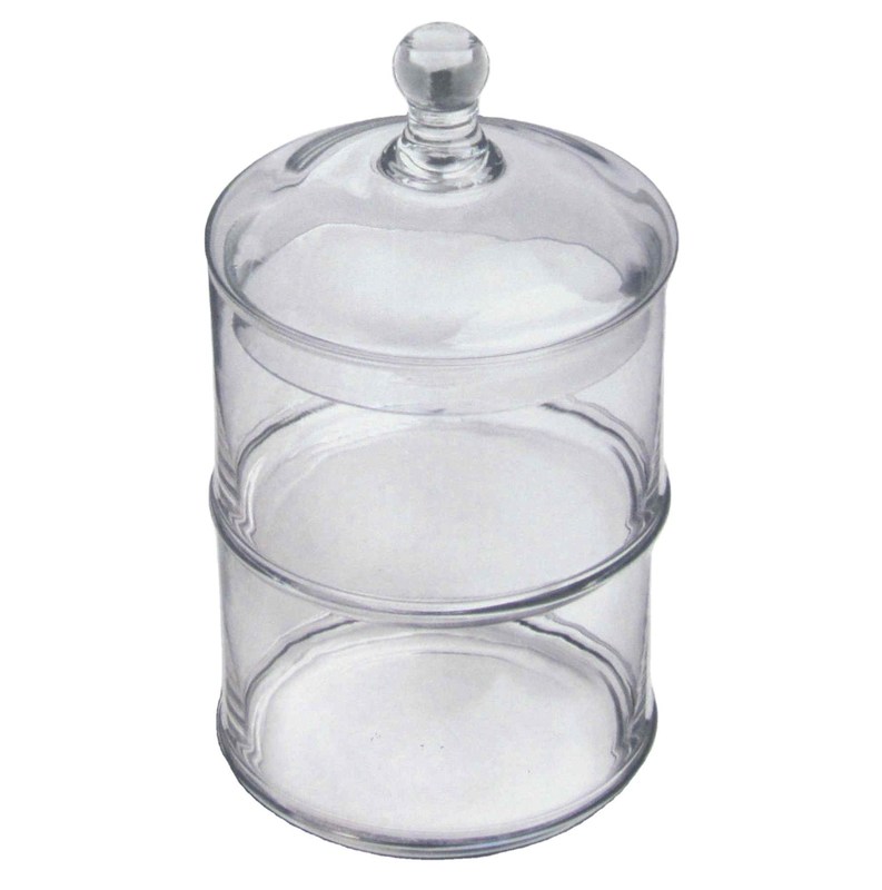 Kalite Handblown 3 Layer Stackable Storage Jars With Lids Fabrika