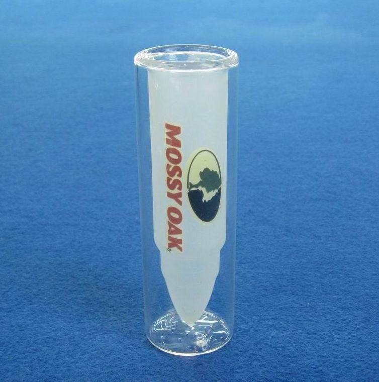 Kalite Bullet Shaped Double Wall 45ml Unique Shot Glasses Fabrika