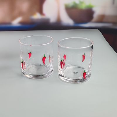 Kalite 14oz Chili Decorative DOF Glass Heart Shape Water Tumbler Glasses Mexico Rock Glass Cup for Wedding Party Gift Fabrika