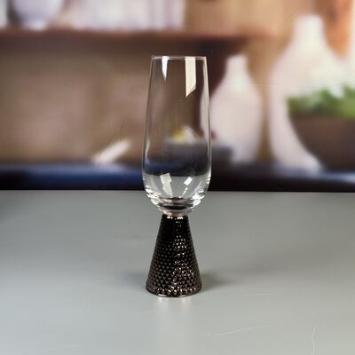 Kalite Electroplate Diamond Base Wine Glass Set Fabrika
