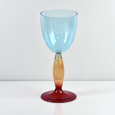 Kalite Hand-Blown Gradient Color Borosilicate Wine Glasses, Multi-Color Artistic Stem Goblets for Wine, Cocktail, Home Bar & Party Decor fabrika