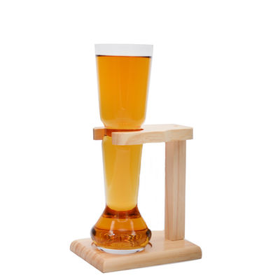 Kalite Craft Beer Glasses With Wooden Stand Fabrika