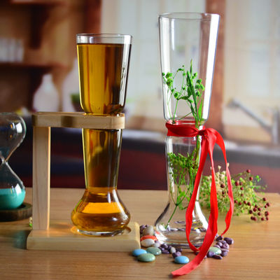 Kalite Craft Beer Glasses With Wooden Stand Fabrika
