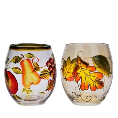 Kalite Egg Shaped Beautiful Color Glass Cylinder Candle Holders , Glass Votive Candle Holders Fabrika