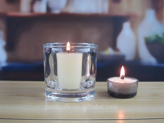 Kalite Thick Wall Glass Cylinder Candle Holders For Table Decoration Fabrika