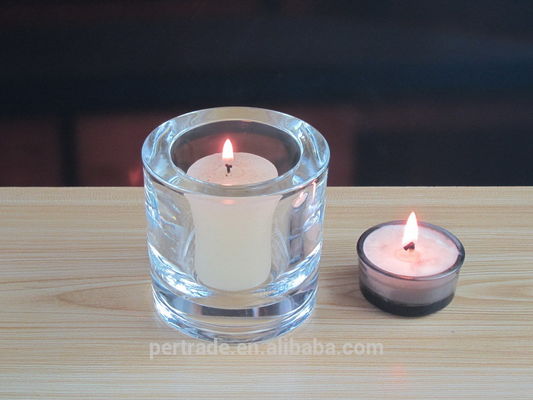 Kalite Thick Wall Glass Cylinder Candle Holders For Table Decoration Fabrika
