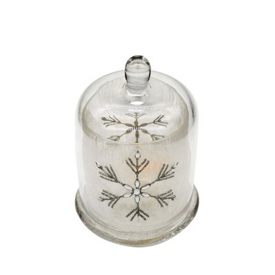 Kalite Frost Glass Candle Holders , Glass Cylinder Candle Holders For Holiday Decoration Fabrika
