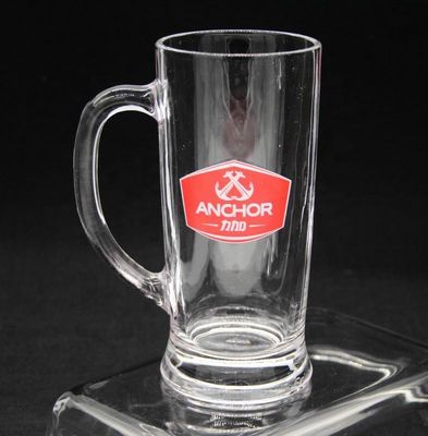 Kalite Promotion Branded 21 Oz Beer Glass Stein With Color Decal Fabrika
